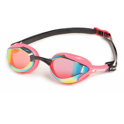 Jaked RUMBLE Mirror - competition swimming googles pink
